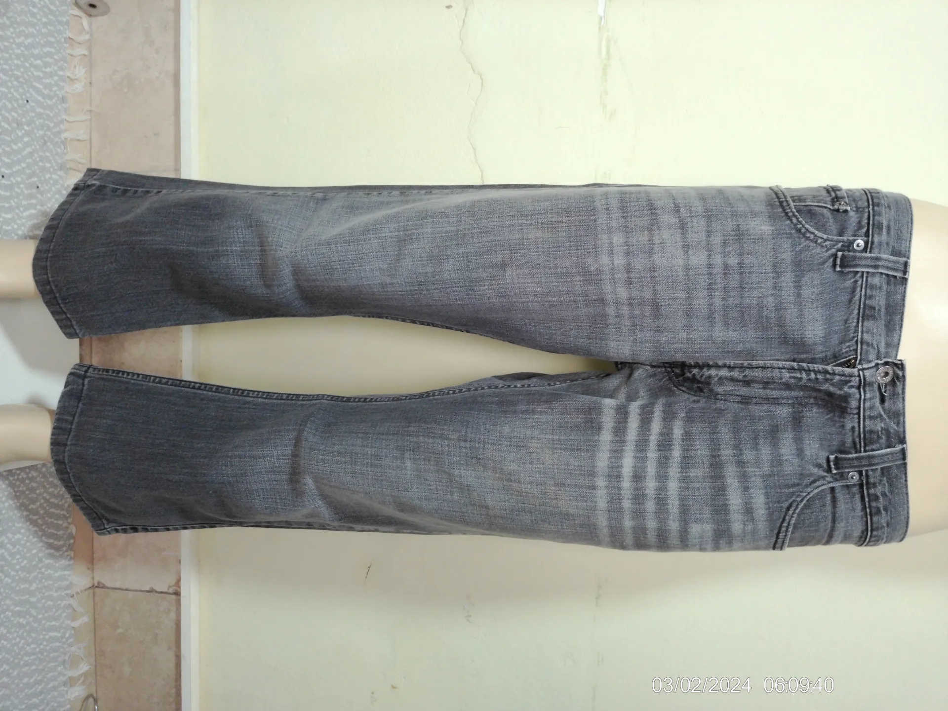 [MODMETIUSA0035] Pantalon jean gris