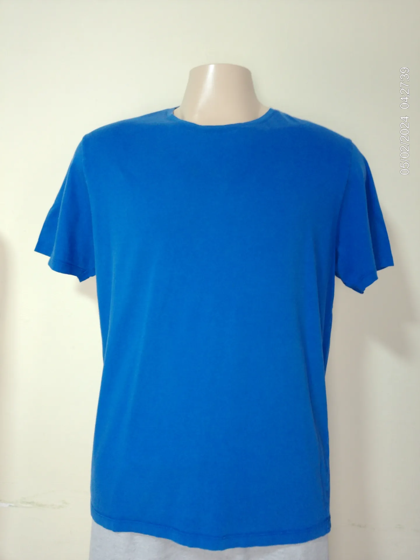 [MODMETIUSA0009] Remera de algodon azul