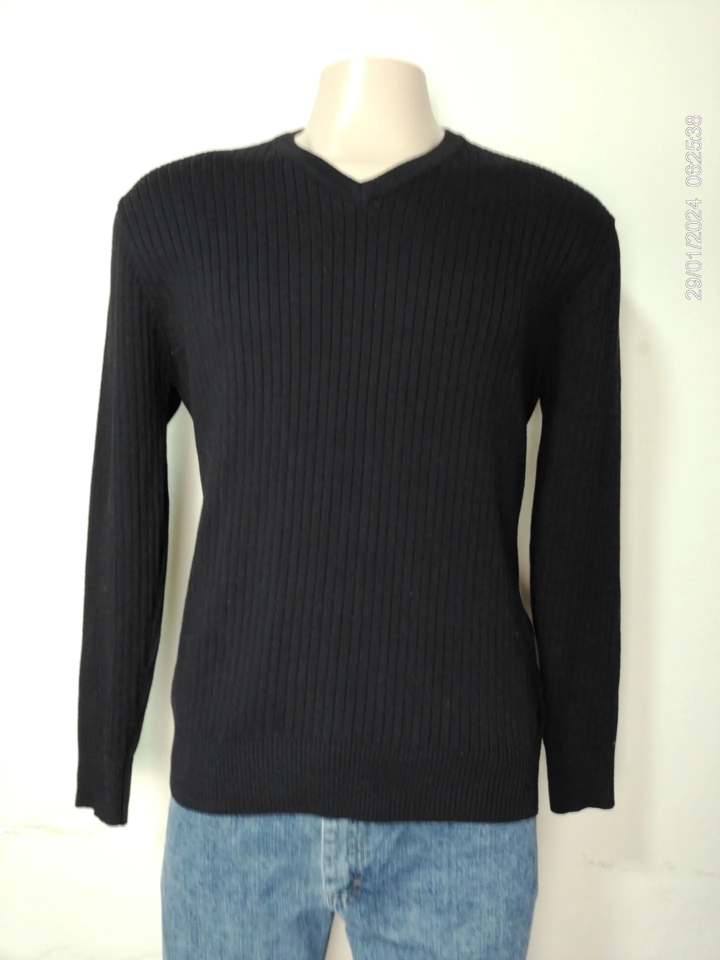 Remera manga larga gris oscuro